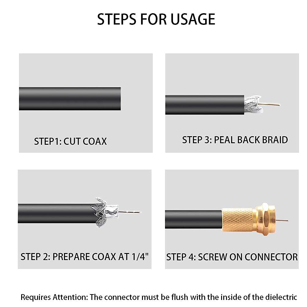 Kit 21 Adattatori Antenna TV - Connettori F Maschio/Femmina, Per Cavi Coassiali Satellitari - Foto 8