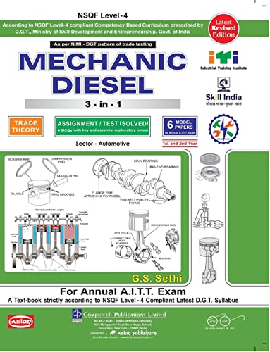 MECH DIESEL 3-IN-1 TH./ ASST./MODEL - SOLVED (NSQF - 3 SYLL.)