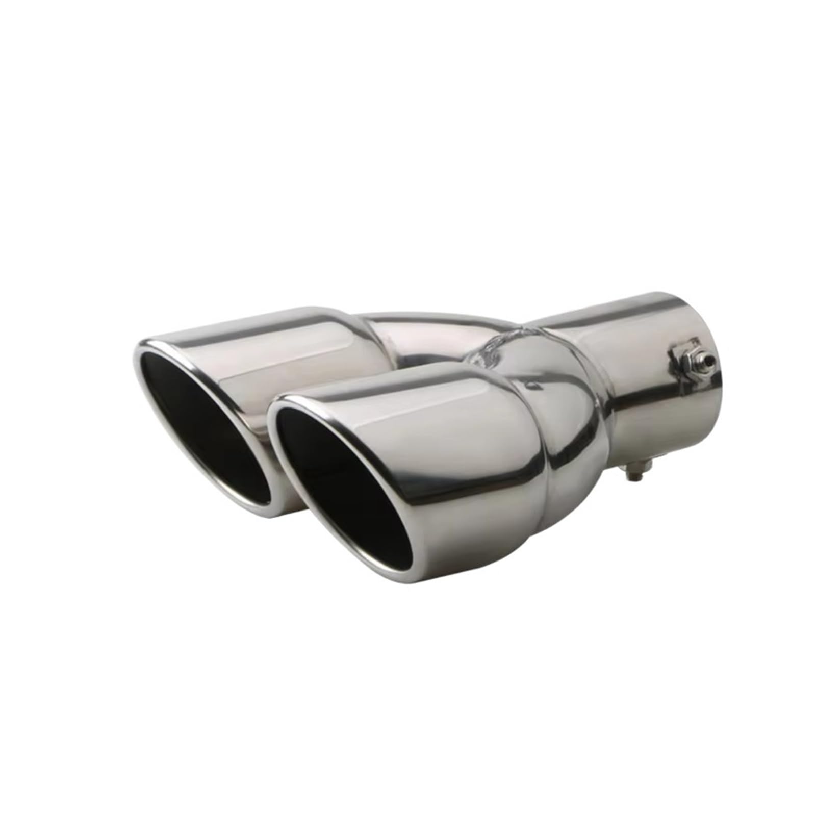 Embout d'échappement de voiture pour rénover une sortie rouillée - Inox et carbone droit - 3