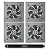 PROCOOL AVX-480T-1U Silent AV cabinet cooling fan system / 1U Rack Mount Temperature Controller/Auto Speed control fans with mounts