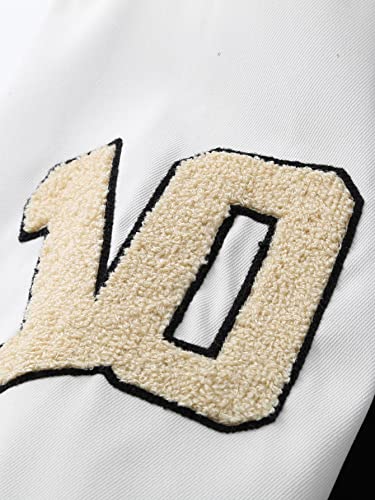 SHENHE Men's Letter Print Varsity Jacket Color Block Streetwear Bomer Baseball Jacket4