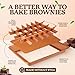 GOTHAM STEEL XL Brownie Pan with Dividers Nonstick Baking Pan for All Edge Brownies with Removable Divider, 2 in 1 Cake Pan + Brownie Baking Tray with 24 Pre-Cut Molds, Non-Toxic Oven/Dishwasher Safe
