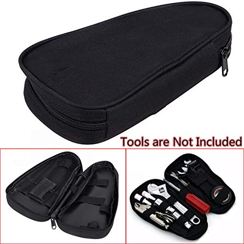 Bolsa de herramienta ovalada negra para motocicleta en nylon para Harley Dyna Softail Touring Electra Glide Road King miniatura 3