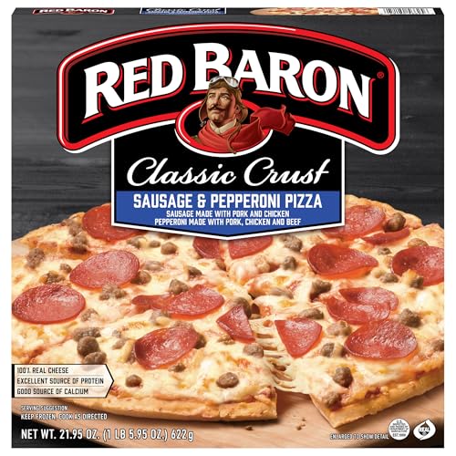 Red Baron Classic Crust Sausage & Pepperoni Pizza , 21.95 Ounce