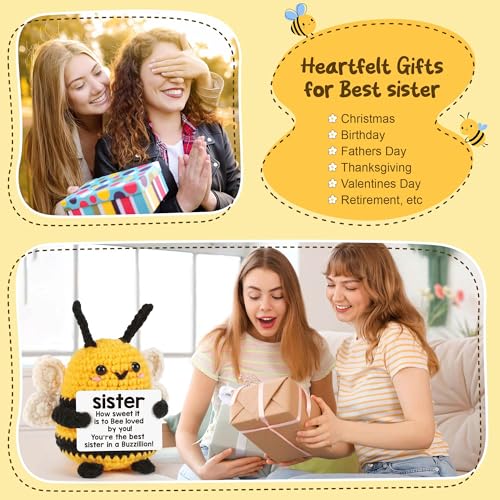 Bee Positive Sister Birthday Gifts, Christmas Sis Gift from Brother/Sister - image 8