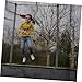 Trampoline Safety Net with Poles Anti-Fall Protective Enclosure for Various Trampoline High-Strength Fall Prevention Barrier Easy Installation Guard