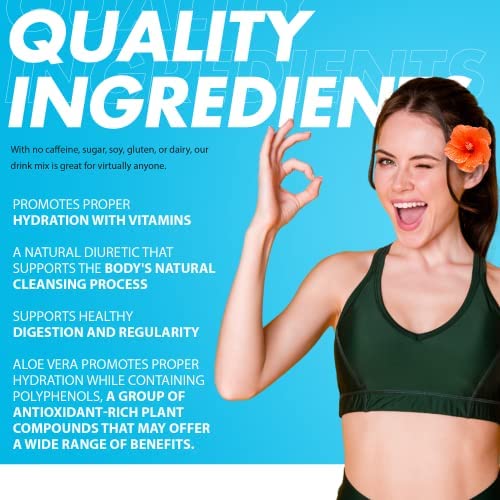 Miniatura 6 de Yes You Can! Mezcla de bebida orgánica de aloe vera, polvo súper verde, polvo de bebida energética, infusión de jugo de aloe puro, superalimentos