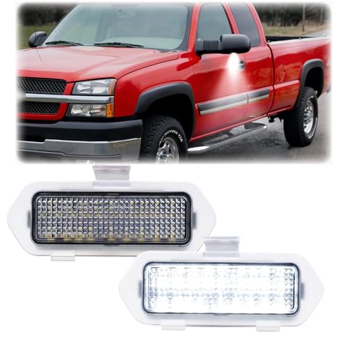 Lámparas LED para espejos 2003-2006 Chevy Silverado y GMC Sierra miniatura 1