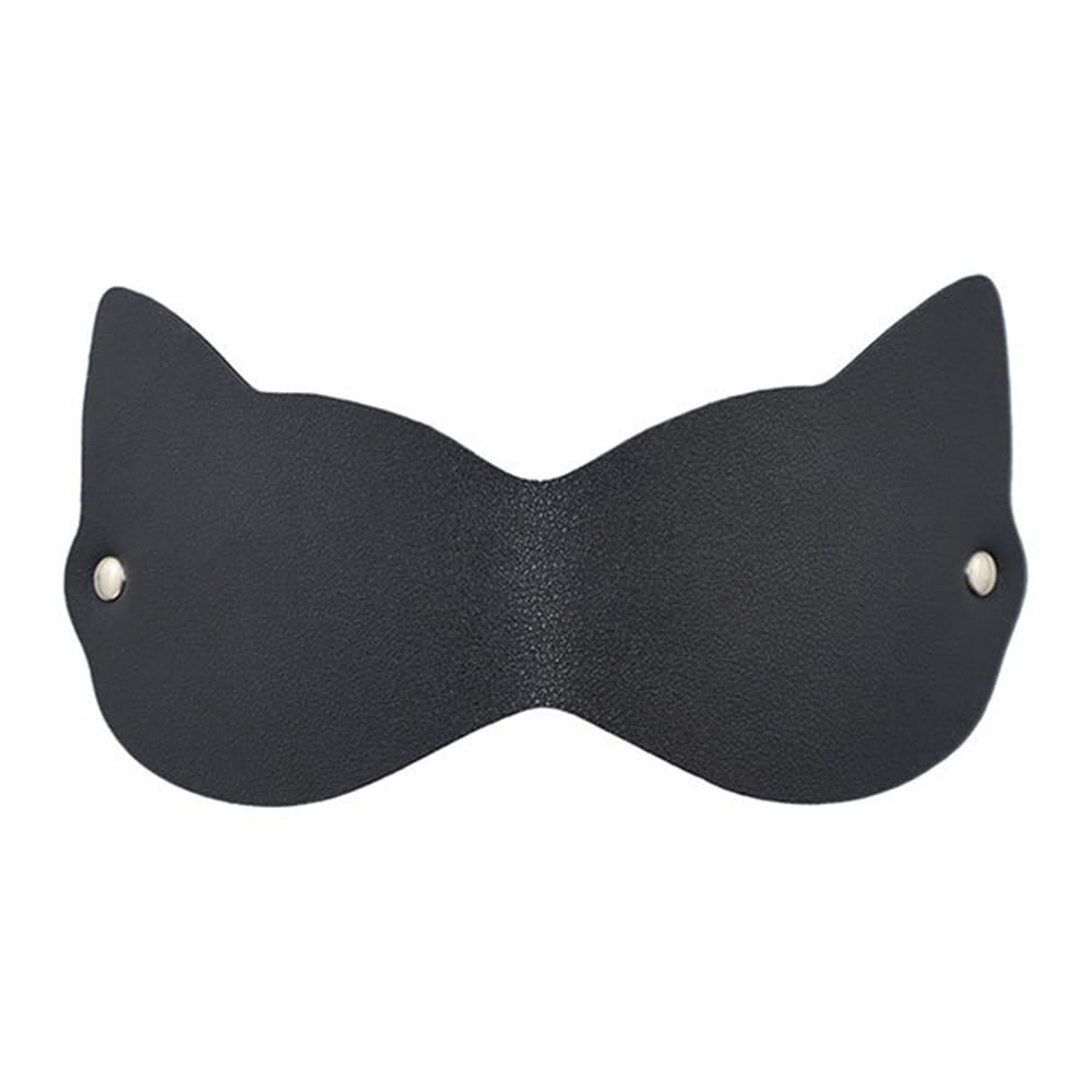 CHILIRIA Women Cat Mask Black Cosplay Leather Masks Bunny Sexy Face Mask Eye Covers Accessories For Masquerade Halloween Club Party