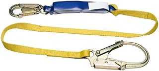 Werner 6Ft Decoil Single Leg Lanyard (Dcell Shock Pack 1In Web Snap Hook Rebar Hook)