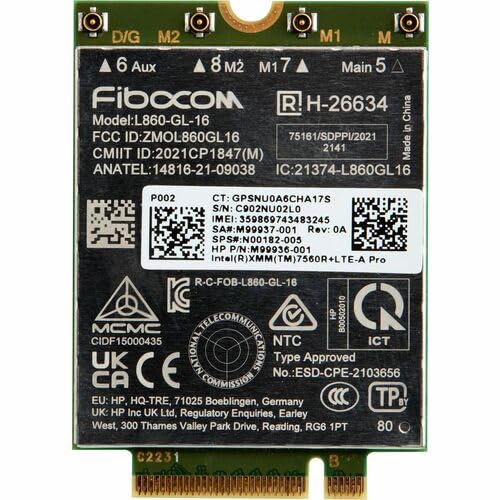 Modem HP 4G LTE Advanced Pro vitesse réseau cellulaire AM5R3AA