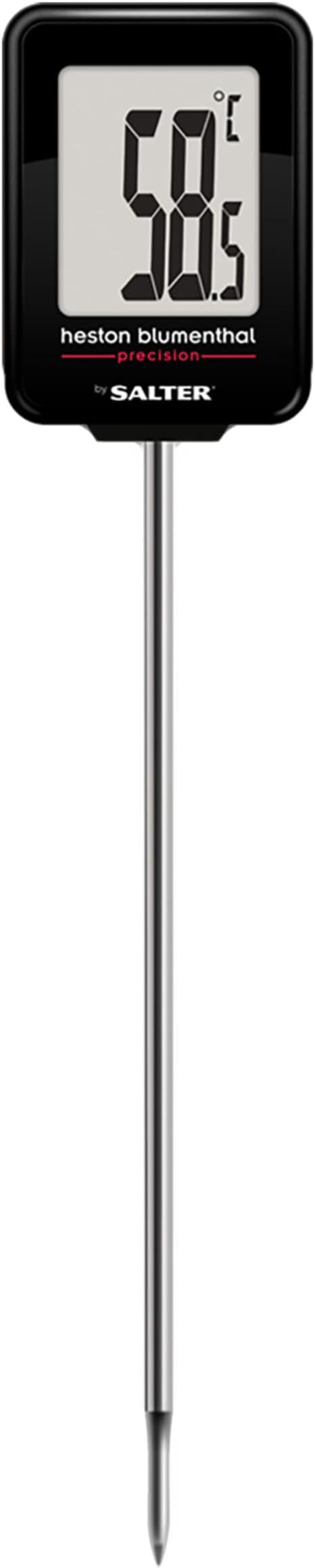 Heston Blumenthal Precision by Salter Instant Read Digital Meat Thermometer – Instant Read Food Temperature Probe for Air Fryers, Cooking, Oven, BBQ, Jam & Deep Frying, 0.1°C Precision, 200°C to -45°C