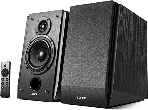 Edifier R1855DB Active Bookshelf Speakers 2.0, Bluetooth v5.1 & Optical/Coaxial/Line In, Sub Out,...