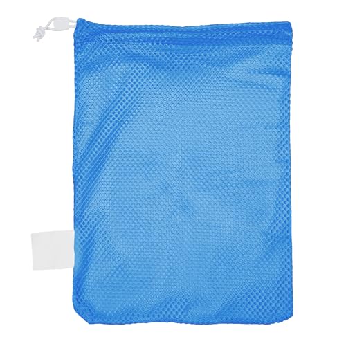 Champion Sports Mesh Sports Equipment Bag- Columbia Blue, 12