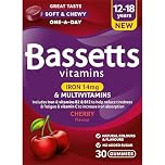 Bassetts Vitamins 12-18 Years Iron 14mg & Multivitamins Cherry Flavour 30 Gummies
