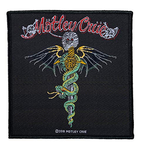 Motley Crue Dr Feelgood Aufnäher Patch Gewebt & Lizenziert !!