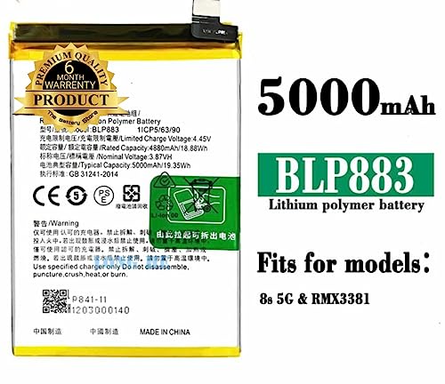 Image of Original BLP883 Battery for Oppo Realme 8S 5G (BLP883) Battery with 6 Month warrenty**** (P34)