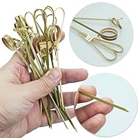 Cocktailspieße Fingerfood-Spieße Holzspieße 300 Stück Bambus Cocktail Picks Naturholzspieße für Obst, Cocktail, Vorspeisen, Getränke,kleine Snacks, Cocktails – Ansicht 3