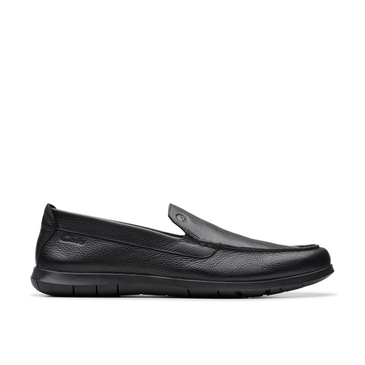 Clarks Originals Mixed Flexway Step Shoe, Black Leather, 45 EU