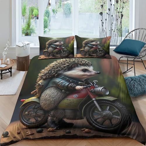 Housse de couette ultra douce imprimé 3D motif de cœur King - 4