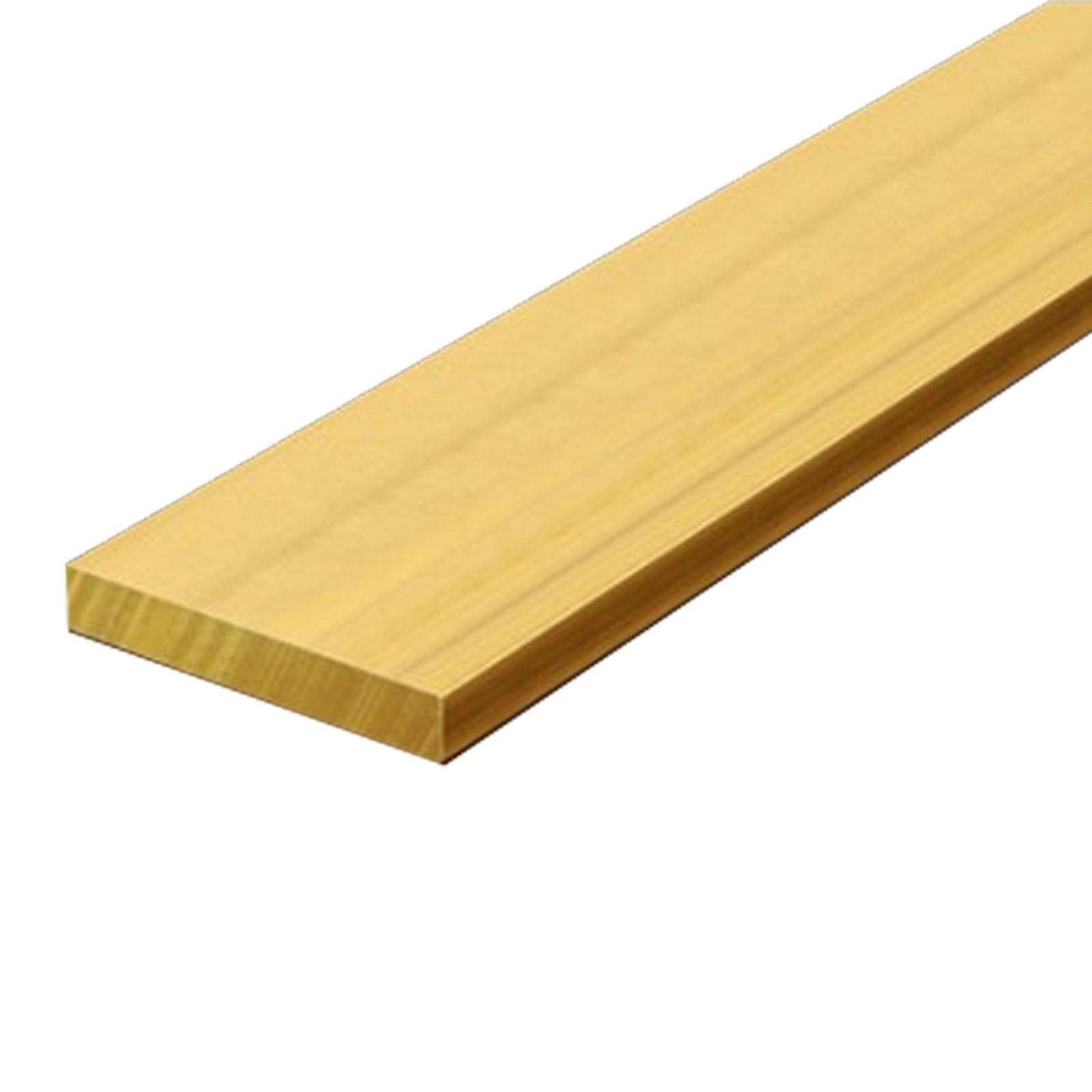Barre en laiton H59 massif 4x50 mm pour finitions d'art et ferronnerie fine