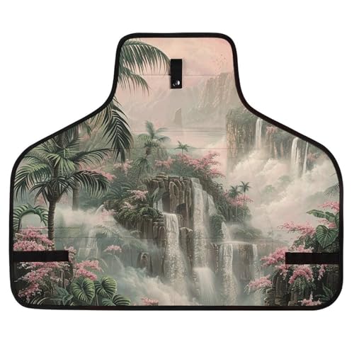 Delantal de trabajo ajustable con 8 bolsillos y diseño unisex