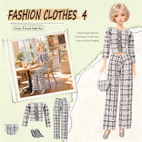 14 PCS Doll Clothes & Accessories for 11.5 Inch Girl Dolls Fashion Set - image 5