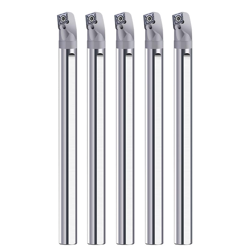 1pc Tungsten Steel Shock-Absorbing Boring Bar SCKCR06/09/12 Internal Cooling Lathe Tool Holder Lathe Cutting Tool Set(E40V-SCKCR12)