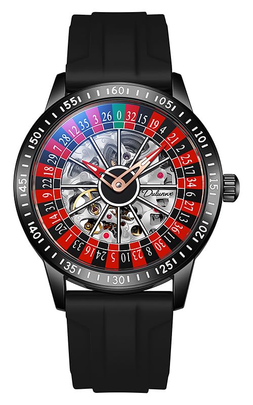 Montre automatique squelette homme de luxe en acier premium