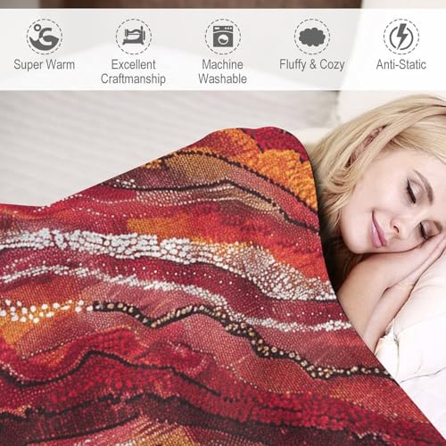 Couverture climatisation douce et légère contre le froid, plaid polaire flanelle lit et sofa - 4