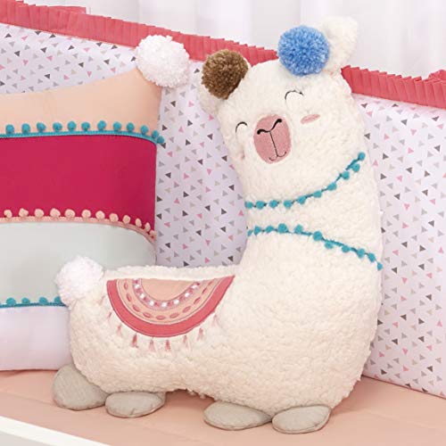 Kit Berço Lhama - 10 Peças, Batistela Baby, coral