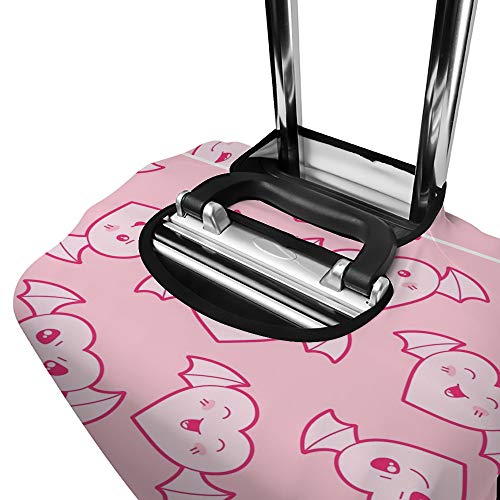Housse protection bagages cœurs roses CHEHONG anti-rayure élastique