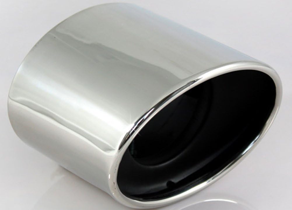 Stainless Steel Tailpipe Exhaust Muffler Tail Pipe Tip Chrome Fit for Honda Accord 2008 2009 2010 2011 2012 2013 Universal