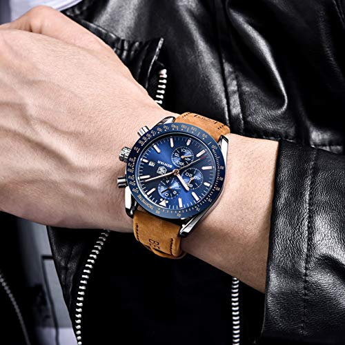 BY BENYAR Chronograph Men's Watch (Black Dial Black Colored Strap) - Image 6