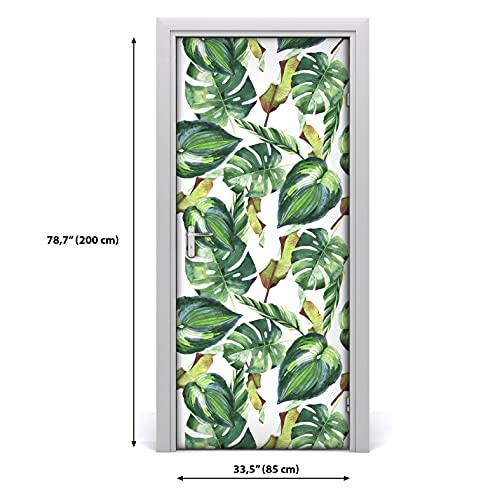 Fondo de pantalla adhesivo impermeable 85x200 cm etiqueta de la puerta autoadhesiva DIY moderna 3