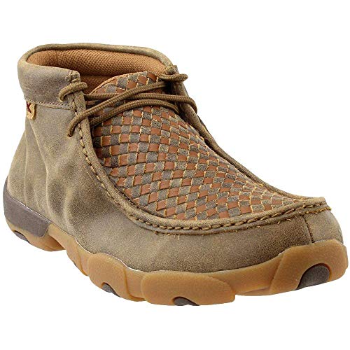Twisted X Men's Chukka Driving Moc, Moc Toe, Bomber & Tan, 9.5 M