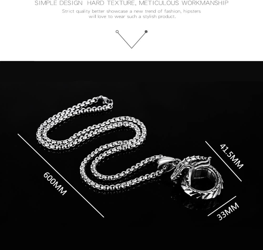 Eternity Cross Ring Pendant Necklace Stainless Steel Pendant Necklace for Men Christmas Gift for Husband,Christmas Stocking Stuffer for Him - Image 5