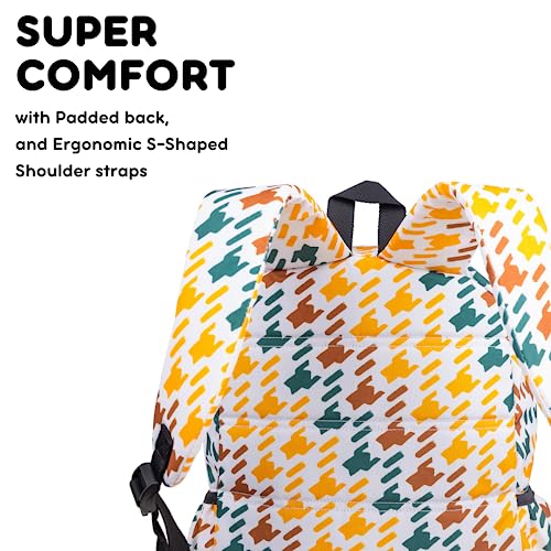 Image of J World Oz Middle School Backpack for Girls & Women. Cute Kids Laptop Bookbag, Vivid Tweed