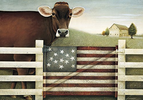 Lang American Cow Petite Note Cards by Lowell Herreroy, 3.5 x 5 inches, 12 Cards and 13 Envelopes (2080035)