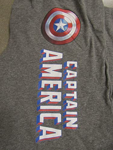 Marvel Year of the Shield Captain America Men's Heather Gray Sleep Pajama Pants2