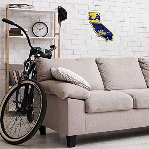Image of Rico Industries NFL Football State Shape Shape Cut Pennant - Home and Living Room Decor - Soft Felt EZ to Hang