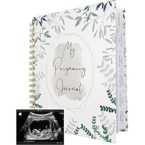 Pregnancy Journal Memory Book for Expecting Moms - Calendar for Pregnancy Planner - Weekly Monthly Organizer to Track Milestones - Hardcover with Keepsake Pocket - Gift for First Time Moms Cover
