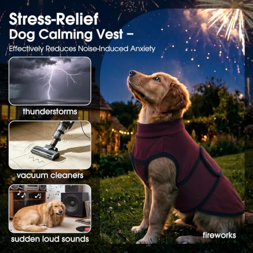 Image of Nanaki Snug Anxiety Compression Shirt for Dogs from Storms & Fireworks | Gentle pressure,Reflective strip,Adjustable,Peaceful sleep & grooming,Ease separation anxiety,for storm,fireworks,loud noise