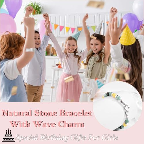 13 14 15 16 17 18 21 Year Old Birthday Gifts for Girls, Wave Birthday Bracelet Gifts with Birthday Card for Teen Girls Her Daughter Granddaughter Niece Friends2