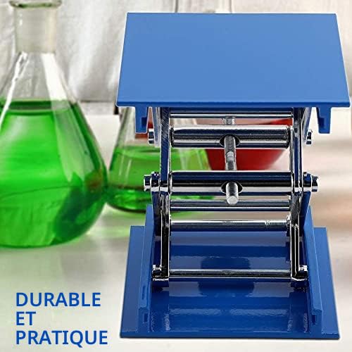Table élévatrice de laboratoire, plate-forme de levage, contrôle manuel, support de cric de laboratoire, capacité de chargement 5kg