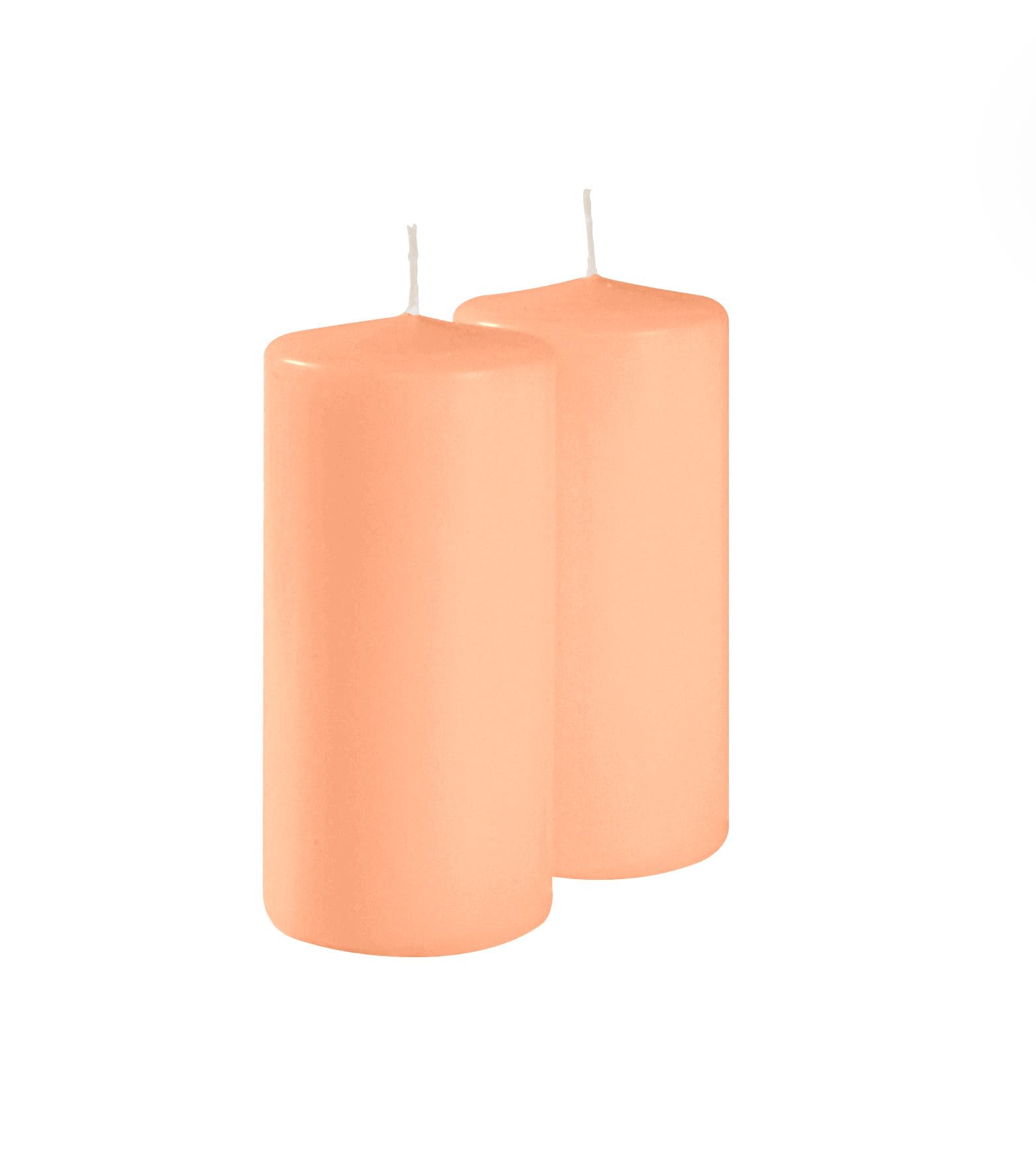 16 Candle Candles - Diameter 4 cm Height 5 cm - Peach Colour - Duration 7 Hours - Unscented - Cereria Di Giorgio