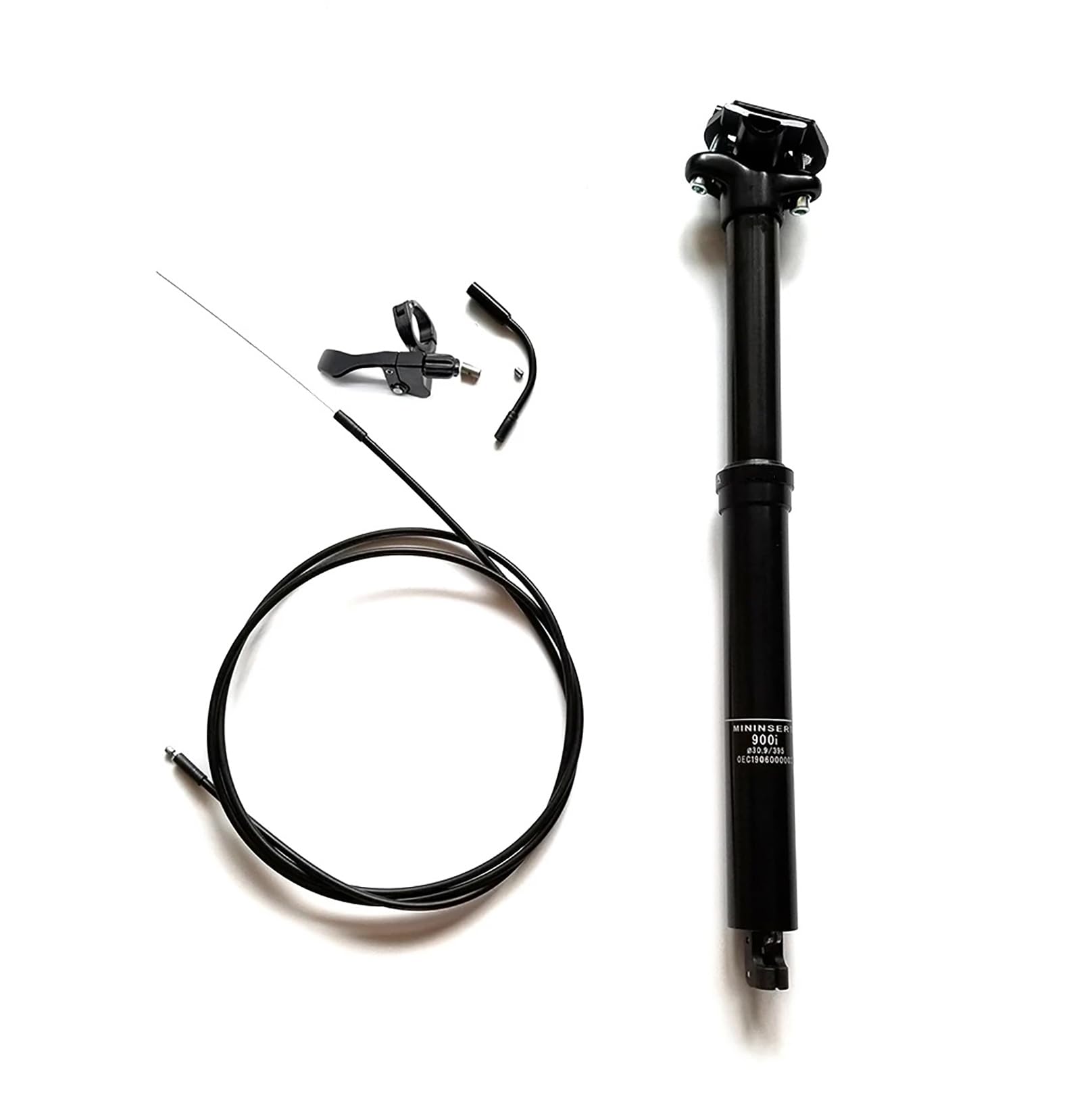 Tija Telescópica para Sillín 30,9/31,6 mm, Viaje: 100mm/125mm/150mm Tubo de Sillín Hidráulico Control de Cable para Carretera, Bicicleta BMX
