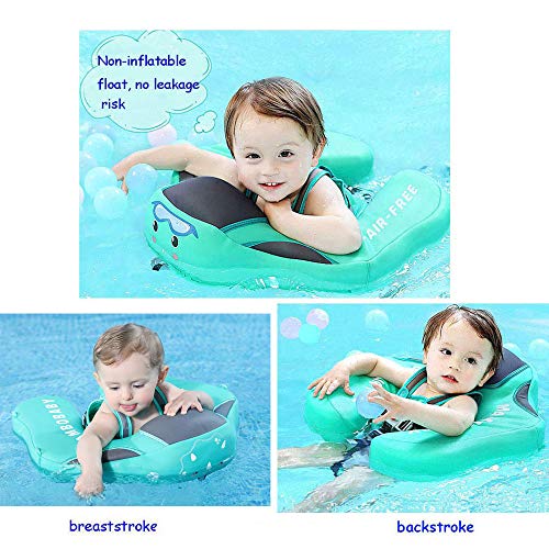 2020 Newest Size Improve ADD Tail NO FLIP Over Mambobaby Solid Swimming Float No Need Inflatable Swimming Ring Swim Training Aid for Bathtub Pools Swim Trainer Swim Float - Thumbnail 2