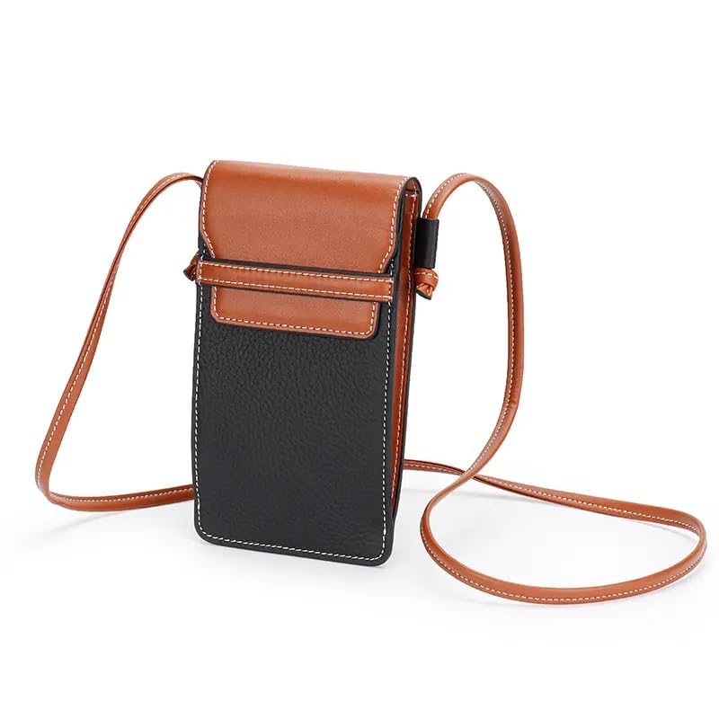 Small Crossbody Cell Phone Purse for Women, Lightweight Mini Shoulder Bag,Genuine Leather Phone Crossbody Bag