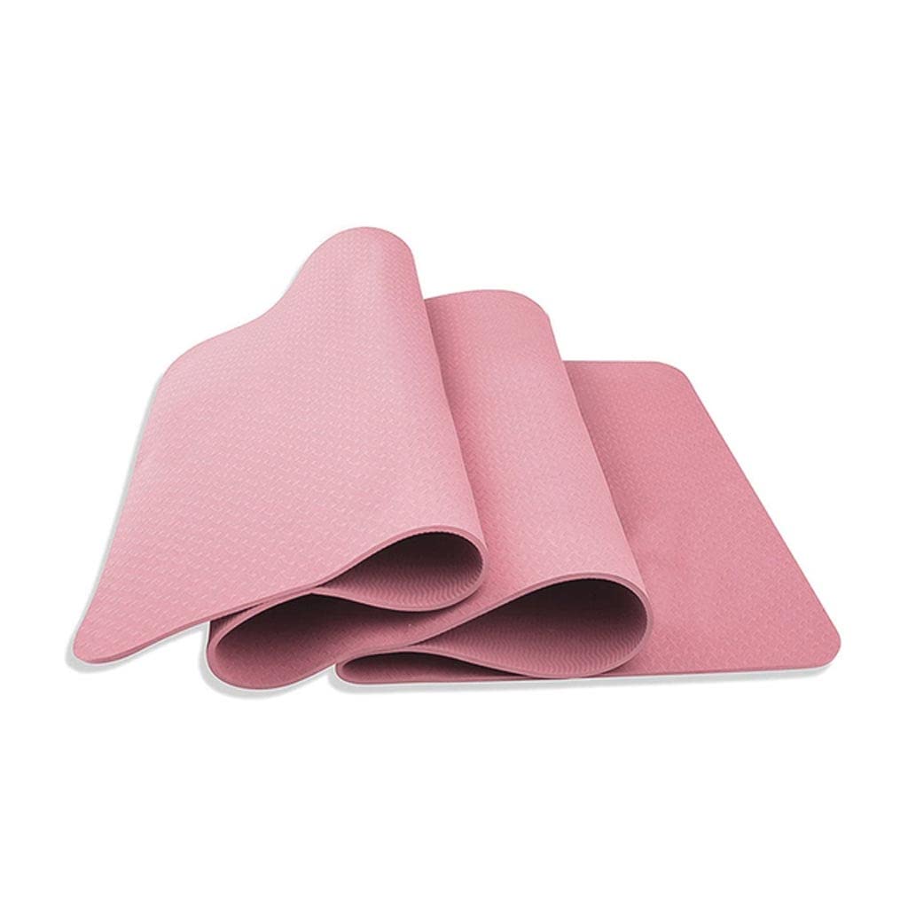 Yoga Mat Pilates Mat Exercise Fitness Mat TPE Non-Slip Anti -Tear Sweat Resistant D